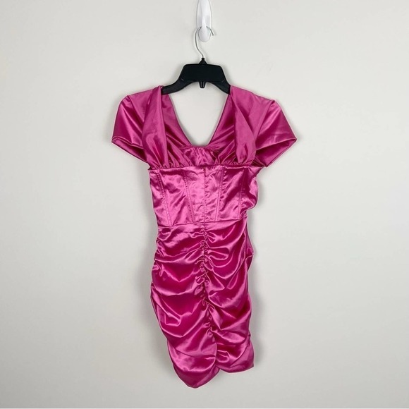 Superdown Aurora Corset Mini Dress in Magenta Size XXS - Picture 6 of 11